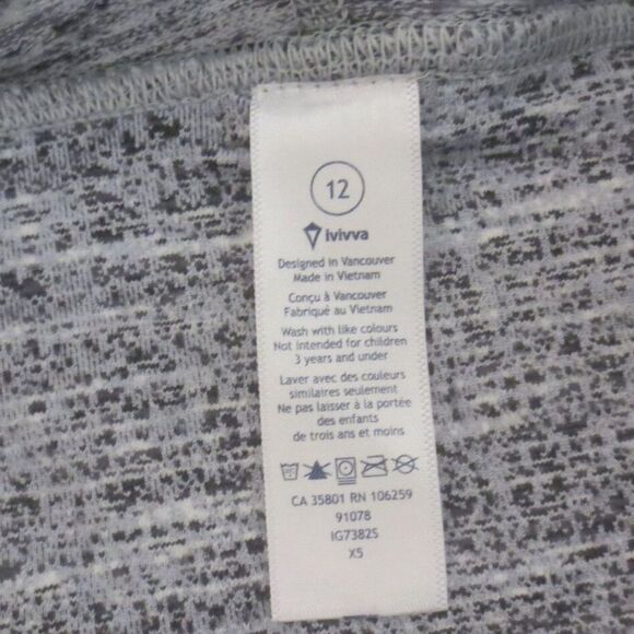 Lululemon | Ivivva | Tight Shorts in Heathered Grey / Black - Picture 4 of 4